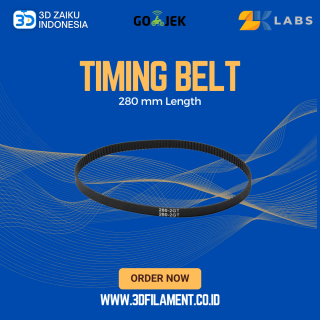 ZKLabs Closed Loop Timing Belt GT2 6mm Wide 280 mm Long